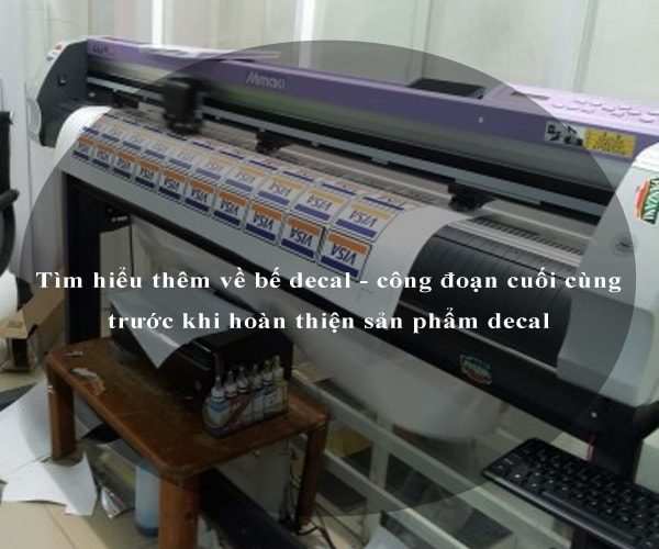 Gia công cắt bế decal cuộn tờ