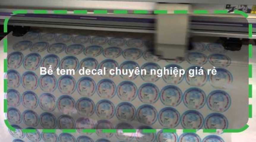 Dịch vụ gia công cắt bế decal dạng cuộn, dạng tờ