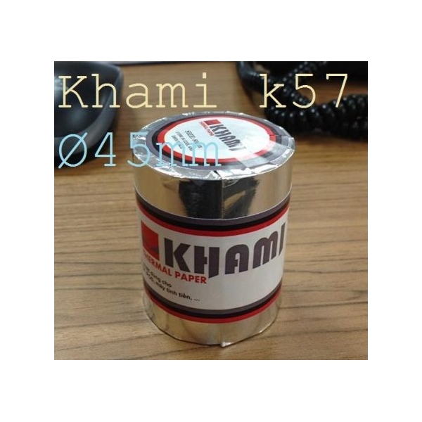 Giấy in nhiệt Khami k57 giá rẻ- Cung cấp giấy in hóa đơn nhiệt k57 Khami chính hãng