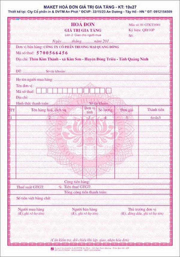 Hóa đơn có được xuất ngày chủ nhật 