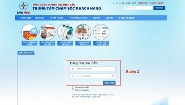 hóa đơn tiền điện