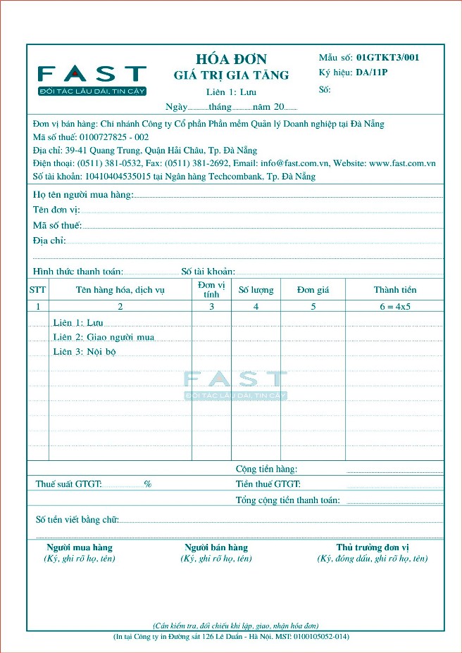 mẫu giấy hóa đơn bán hàng