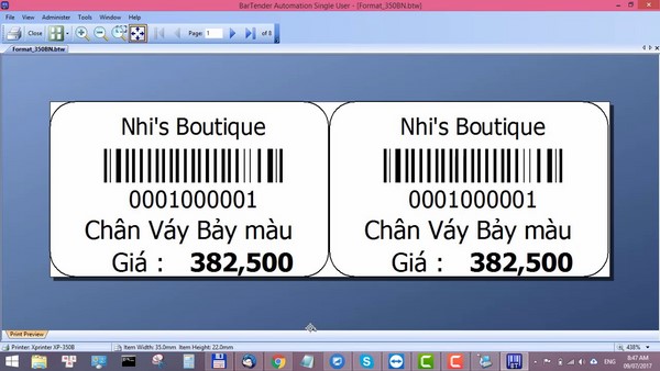 Phần mềm in mã vạch miễn phí