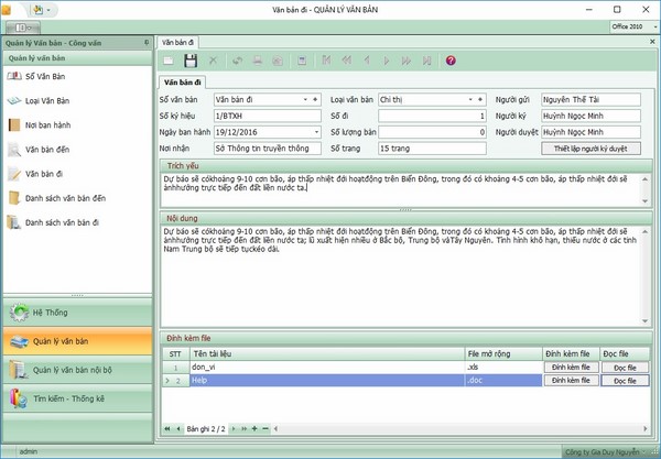 Phần mềm quản lý văn bản miễn phí