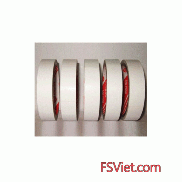 Băng dính hai mặt 20m khổ 2cm dính chắc