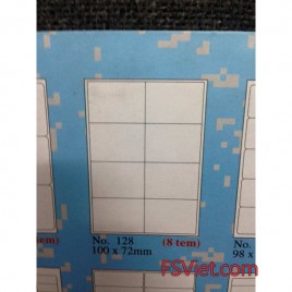 Giấy tomy khổ a4 128 8 tem 100x72mm