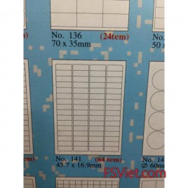 Giấy in mã vạch tomy a4 141 64 tem 45.7x16.9mm