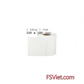 Giấy decal mã vạch 1 tem 100x100mm (tem vuông)