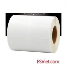 Giấy decal in mã vạch 2 tem 50x70mm