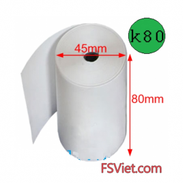 Giấy in nhiệt K80 x 45 sazaki chất lượng cao