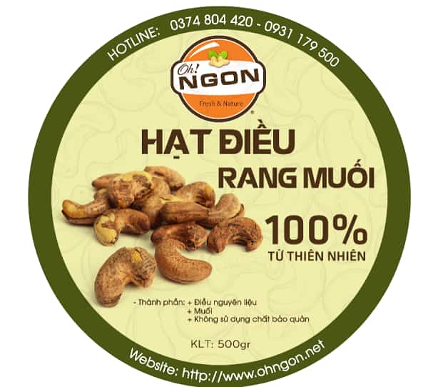 100+ Mẫu thiết kế Logo hạt điều đẹp mắt, sang trọng 