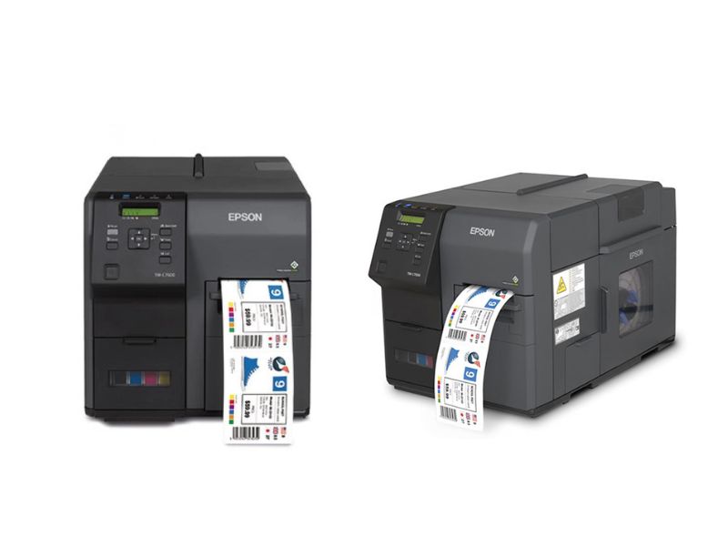 máy in mã vạch màu Epson