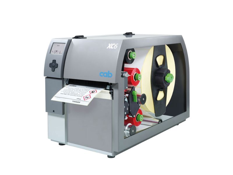 máy in mã vạch màu của hãng cab